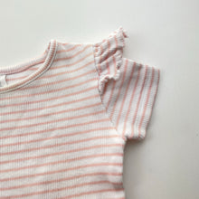 Load image into Gallery viewer, Girls Dymples, ribbed organic cotton blend top, FUC, size 00,  