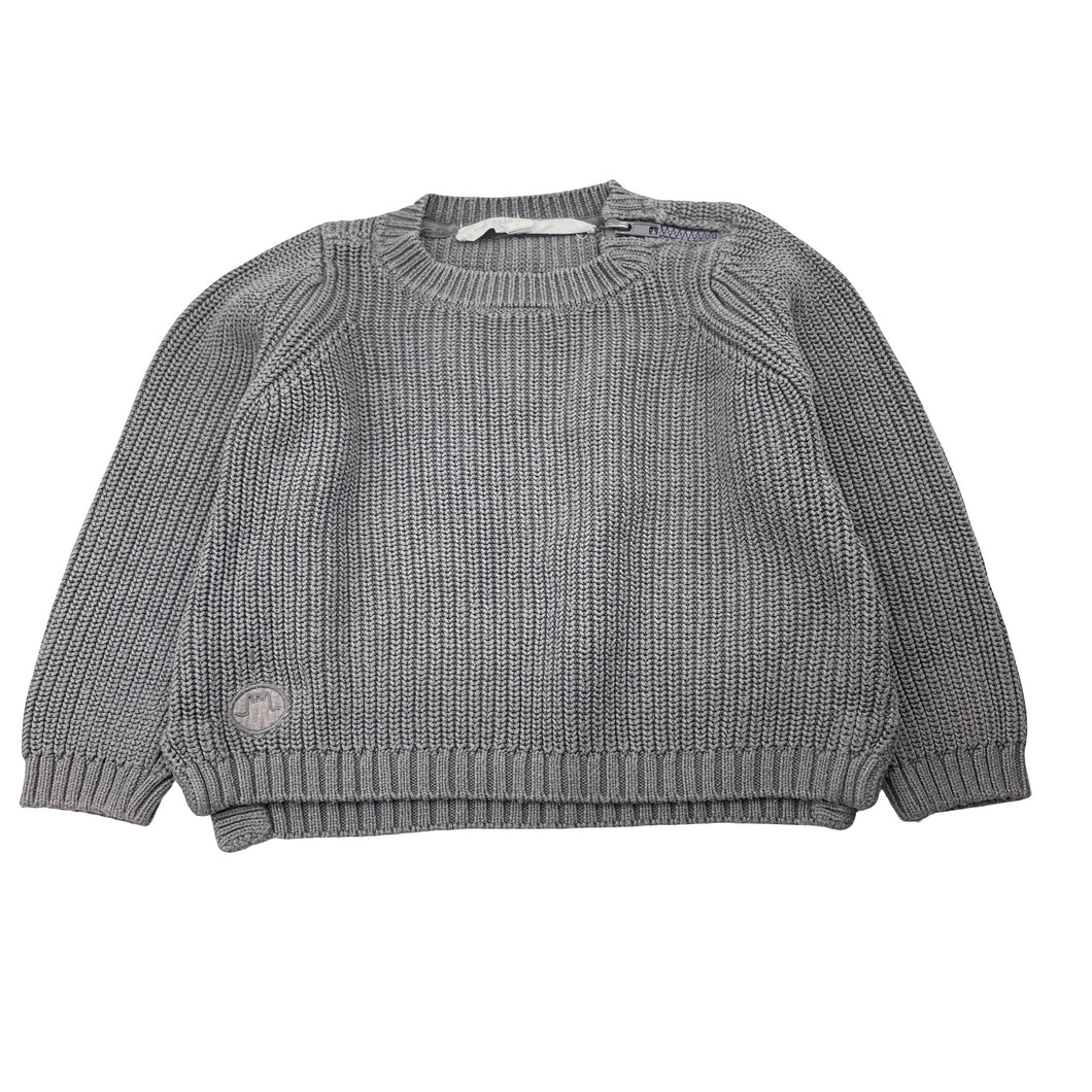 Boys Chateau de Sable, grey knit sweater / jumper, FUC, size 4,  