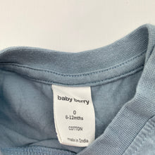 Load image into Gallery viewer, Boys Baby Berry, blue cotton tee / top, EUC, size 0,  