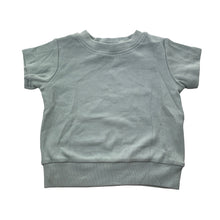 Load image into Gallery viewer, Unisex Tiny Trove, ribbed cotton short sleeve top, EUC, size 0,  
