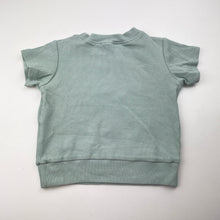 Load image into Gallery viewer, Unisex Tiny Trove, ribbed cotton short sleeve top, EUC, size 0,  