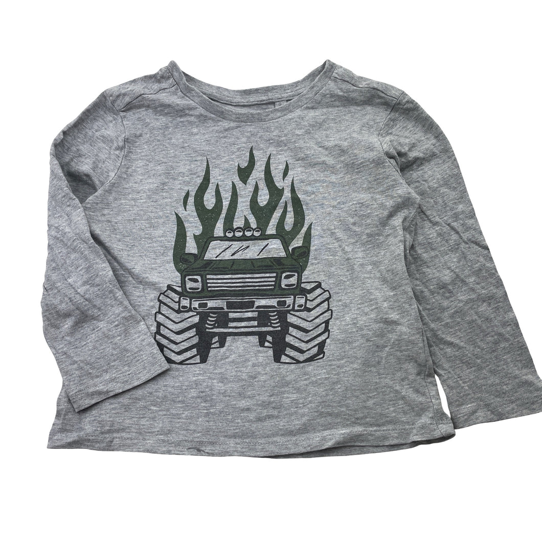 Boys Anko, long sleeve top, monster truck, FUC, size 3,  