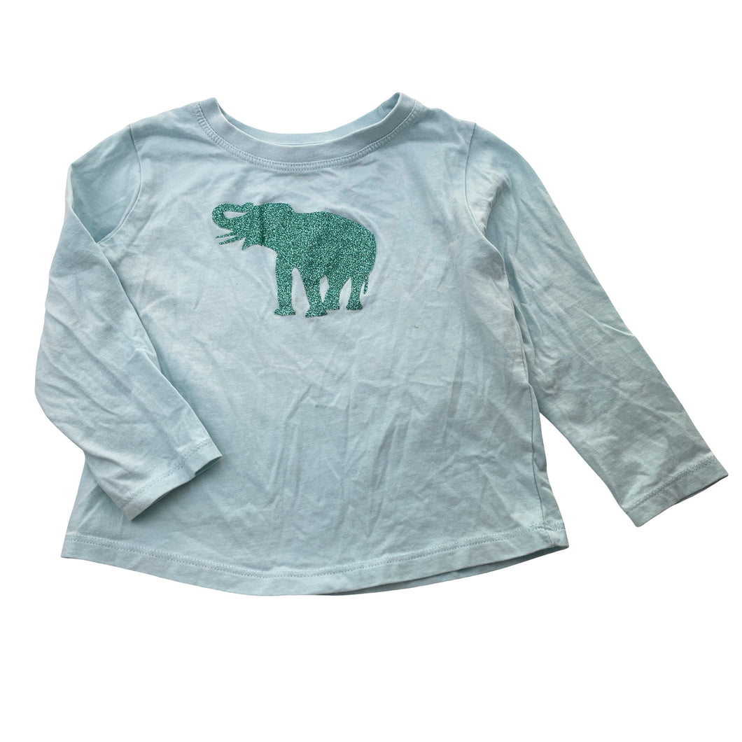 Girls Favourites, Australian cotton long sleve top, elephant, GUC, size 3,  