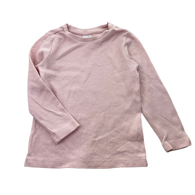 Girls Target, waffle cotton long sleeve top, EUC, size 3-4,  