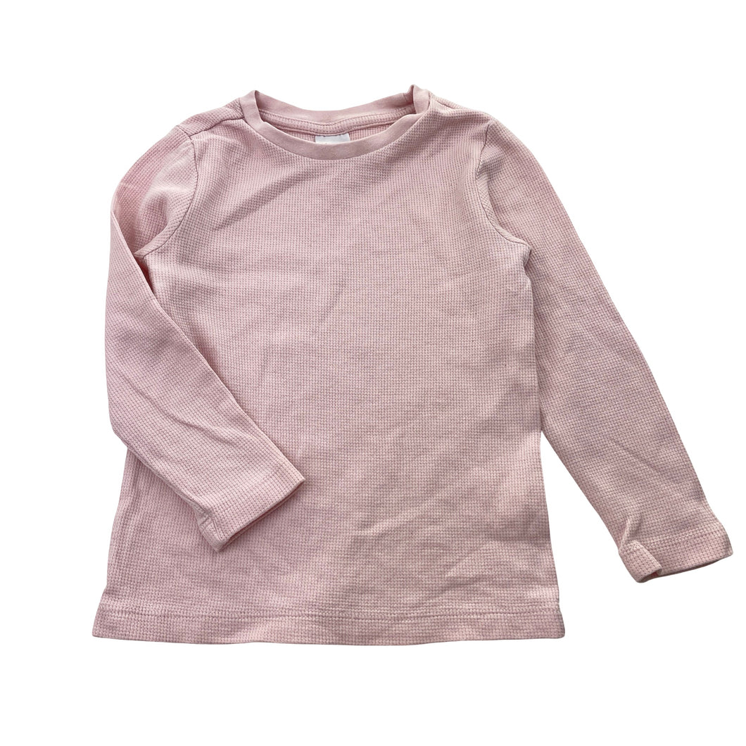 Girls Target, waffle cotton long sleeve top, EUC, size 3-4,  