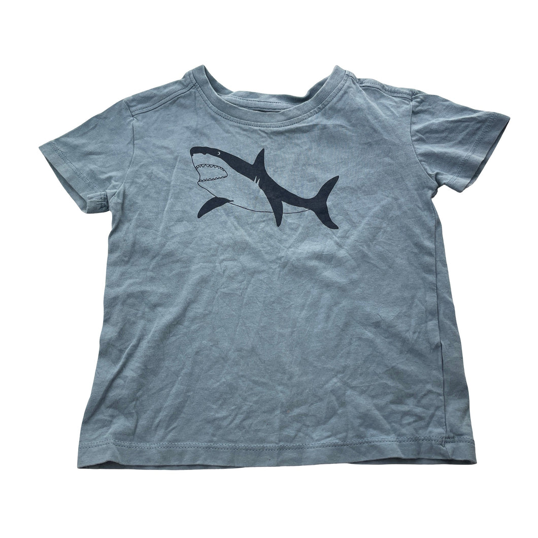 Boys Anko, cotton tee / top, shark, GUC, size 2,  