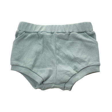 Unisex Tiny Trove, ribbed cotton shorts, elasticated, EUC, size 0,  