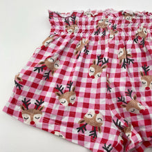 Load image into Gallery viewer, Girls Mango, cotton Christmas shorts, elasticated, FUC, size 5,  