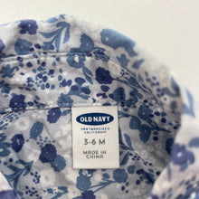 Load image into Gallery viewer, Boys OLD NAVY, floral cotton long sleeve shirt, EUC, size 00,  