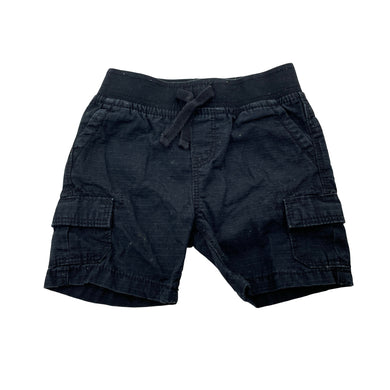 Boys Dymples, black cotton shorts, elasticated, GUC, size 00,  