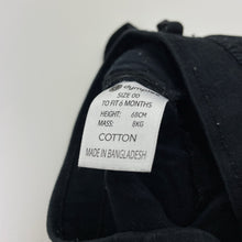 Load image into Gallery viewer, Boys Dymples, black cotton shorts, elasticated, GUC, size 00,  
