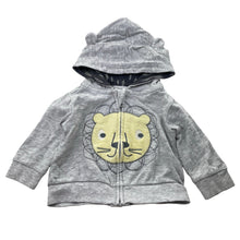 Load image into Gallery viewer, Boys Tiny Little Wonders, zip hoodie sweater, lion, FUC, size 00,  