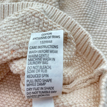 Load image into Gallery viewer, Girls Dymples, knitted cotton cardigan, flowers, GUC, size 1,  