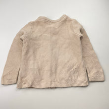 Load image into Gallery viewer, Girls Dymples, knitted cotton cardigan, flowers, GUC, size 1,  