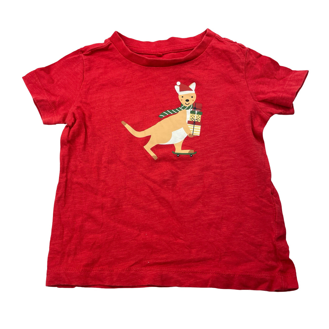 Boys Anko, cotton Christmas tee / top, EUC, size 1,  