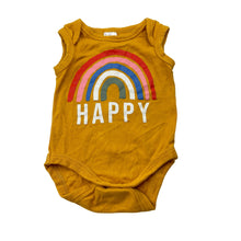 Load image into Gallery viewer, Girls Baby Berry, cotton singletsuit romper, rainbow, EUC, size 00,  