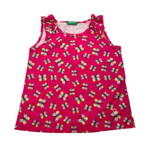 Load image into Gallery viewer, Girls UNITED COLORS OF BENETTON, cotton summer top, butterflies, EUC, size 2,  
