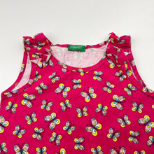Load image into Gallery viewer, Girls UNITED COLORS OF BENETTON, cotton summer top, butterflies, EUC, size 2,  