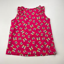Load image into Gallery viewer, Girls UNITED COLORS OF BENETTON, cotton summer top, butterflies, EUC, size 2,  