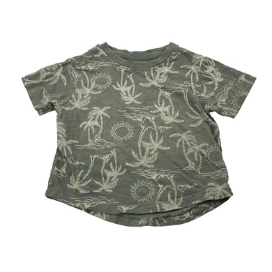 Boys TILT, khaki cotton tee / top, GUC, size 2,  