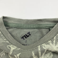 Load image into Gallery viewer, Boys TILT, khaki cotton tee / top, GUC, size 2,  