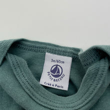 Load image into Gallery viewer, Unisex PETIT BATEAU, cotton bodysuit / romper, carrots, GUC, size 000,  