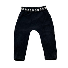 Load image into Gallery viewer, Unisex BONDS, black leggings / bottoms, elasticated (wash fade), FUC, size 00,  