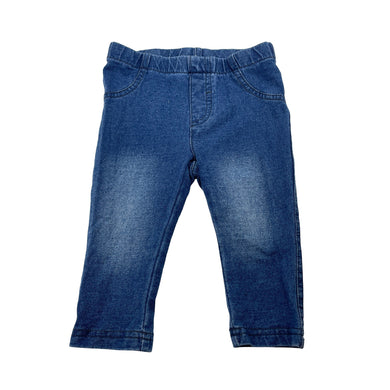 Unisex Anko, lightweight denim pants / bottoms, elasticated, GUC, size 00,  