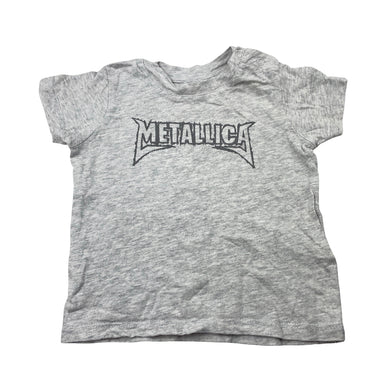 Boys Cotton On, METALLICA grey cotton tee / top, GUC, size 00,  