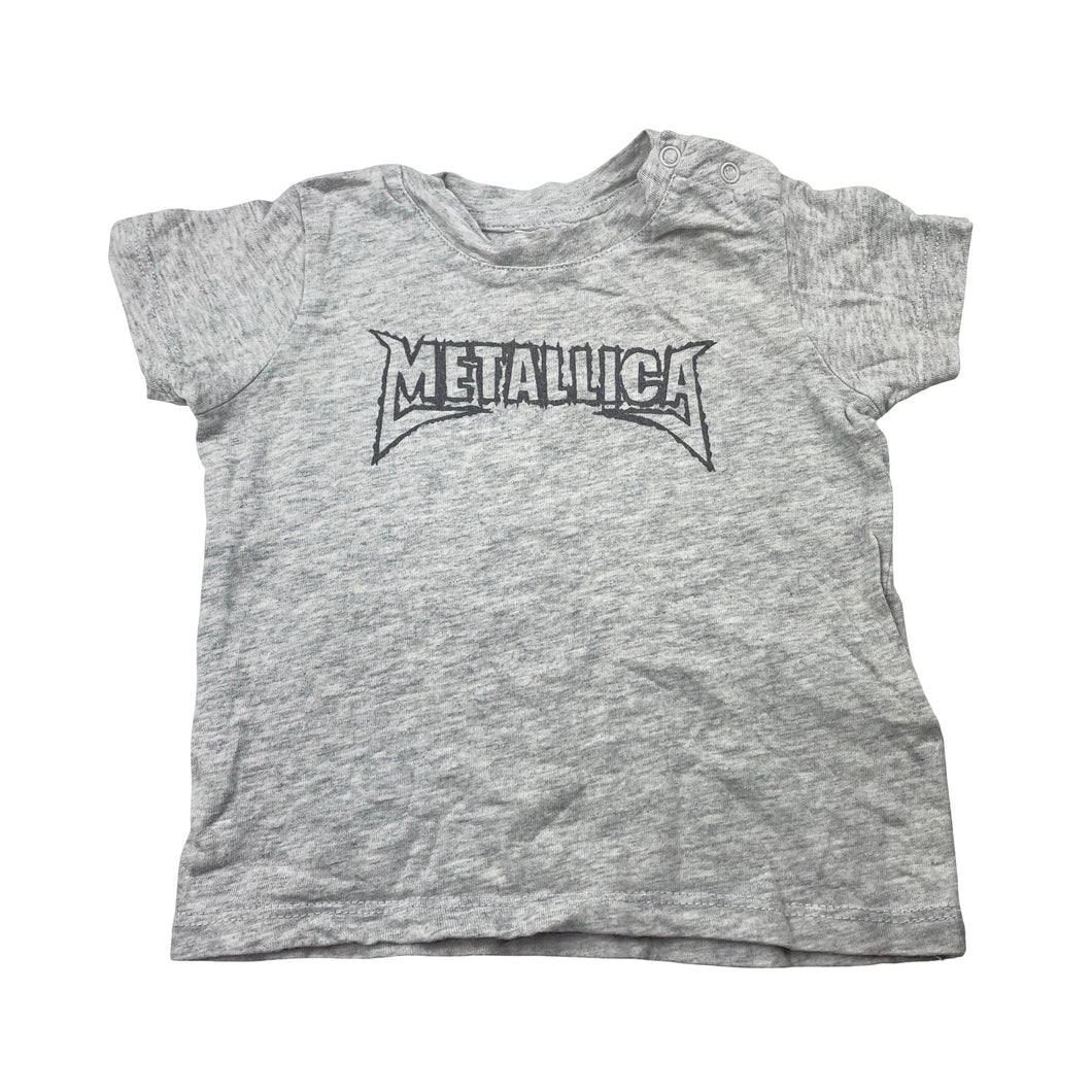 Boys Cotton On, METALLICA grey cotton tee / top, GUC, size 00,  
