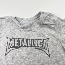 Load image into Gallery viewer, Boys Cotton On, METALLICA grey cotton tee / top, GUC, size 00,  