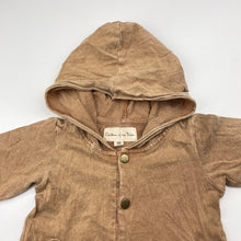 Load image into Gallery viewer, Unisex Children if the Tribe, lightweight cotton hooded romper, GUC, size 00,  