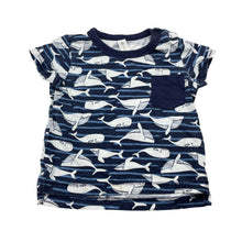 Load image into Gallery viewer, Boys Dymples, cotton tee / top, whales, GUC, size 00,  