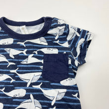 Load image into Gallery viewer, Boys Dymples, cotton tee / top, whales, GUC, size 00,  