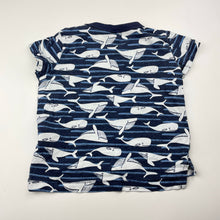 Load image into Gallery viewer, Boys Dymples, cotton tee / top, whales, GUC, size 00,  