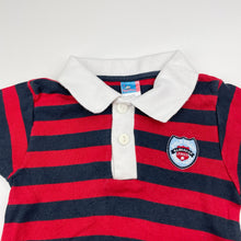 Load image into Gallery viewer, Boys Topolino, striped cotton polo romper, EUC, size 2,  