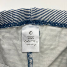 Load image into Gallery viewer, Unisex Target, striped stretchy leggings / bottoms, EUC, size 000,  