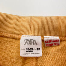 Load image into Gallery viewer, Unisex Zara, orange cotton shorts, elasticated (light mark front), FUC, size 2,  