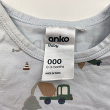 Load image into Gallery viewer, Boys Anko, stretchy bodysuit / romper, FUC, size 000,  