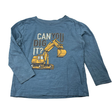 Boys Anko, cotton long sleeve tee / top, digger, FUC, size 3,  