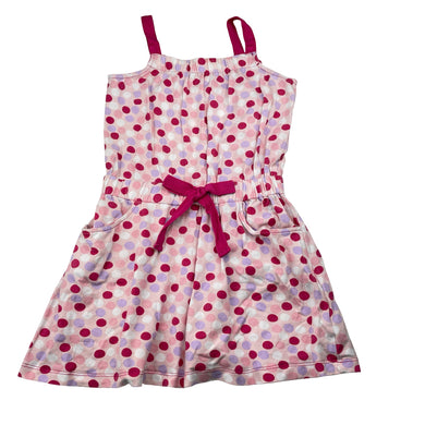 Girls Pumpkin Patch, summer dress (wash fade, small mark), FUC, size 7, L: 57cm