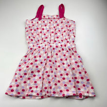 Load image into Gallery viewer, Girls Pumpkin Patch, summer dress (wash fade, small mark), FUC, size 7, L: 57cm