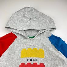Load image into Gallery viewer, Boys LEGO, fleece-lined hoodie sweater (wash fade, marks on front), FUC, size 6,  