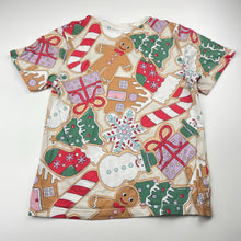 Load image into Gallery viewer, Girls Target, cotton Christmas pyjama tee / top, FUC, size 8,  