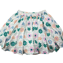 Load image into Gallery viewer, Girls Target, lined viscose/linen skirt, elasticated (small marks on back), FUC, size 6,  
