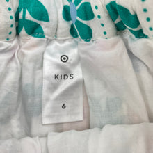 Load image into Gallery viewer, Girls Target, lined viscose/linen skirt, elasticated (small marks on back), FUC, size 6,  