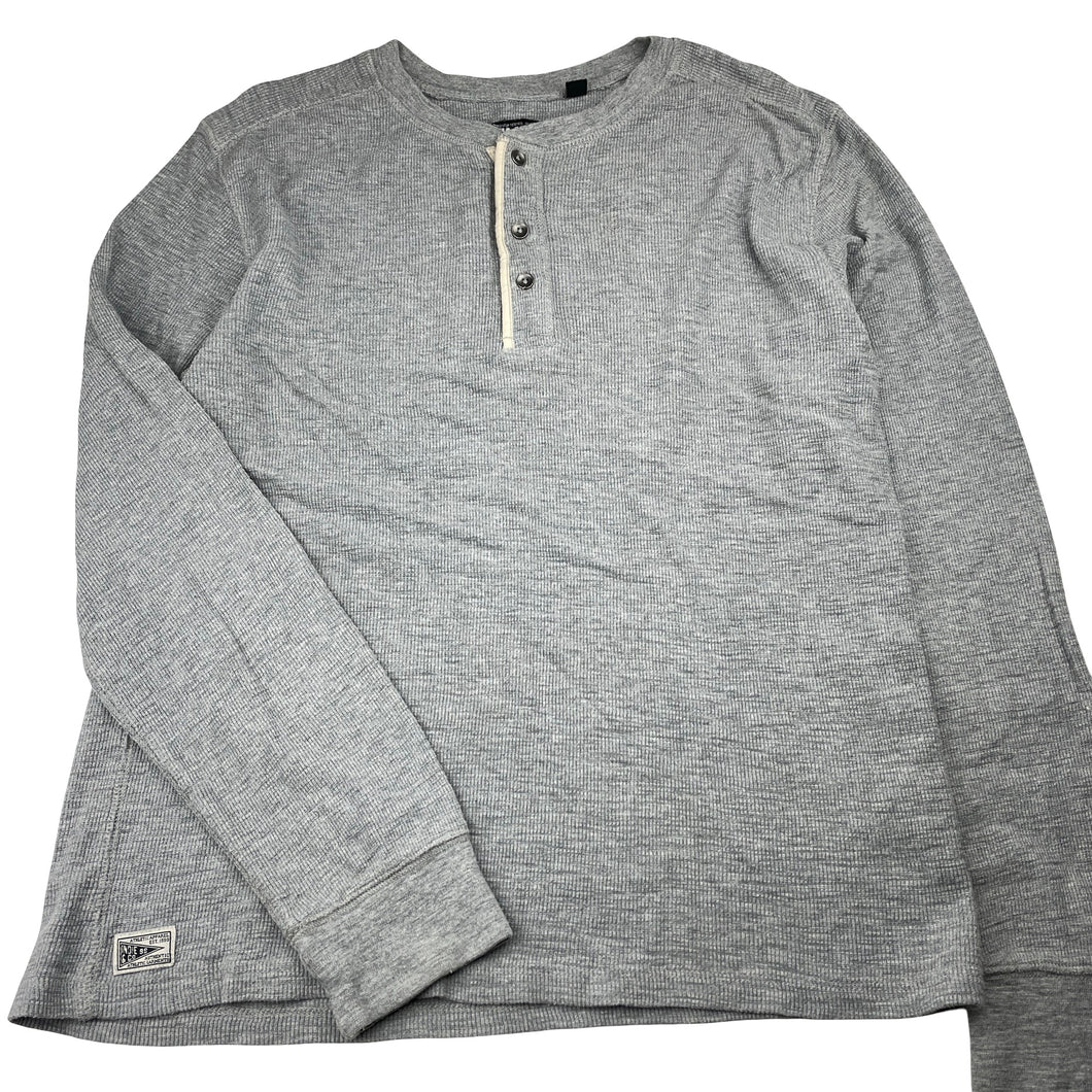 Boys INDIE, waffle cotton long sleeve Henley top, GUC, size 14,  