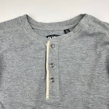 Load image into Gallery viewer, Boys INDIE, waffle cotton long sleeve Henley top, GUC, size 14,  
