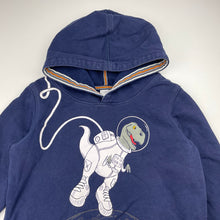 Load image into Gallery viewer, Boys Target, navy fleece-lined hoodie sweater, dinosaur, GUC, size 6,  