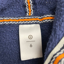 Load image into Gallery viewer, Boys Target, navy fleece-lined hoodie sweater, dinosaur, GUC, size 6,  